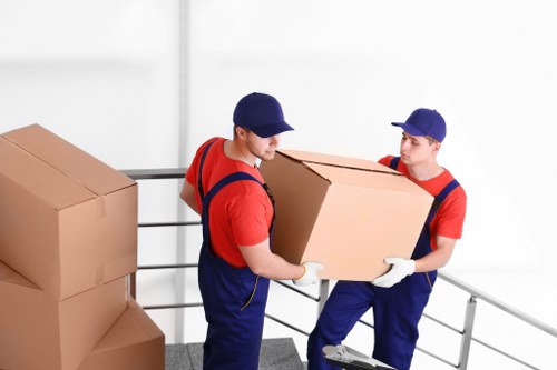 Man With Van Enfield team preparing for a safe house move