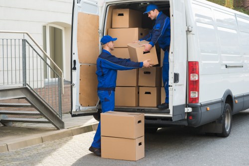 Careful handling of belongings during a flat removal