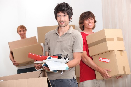 Furniture and household items being loaded for transport
