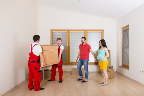 Office relocation service in Enfield with furniture transport and packing support