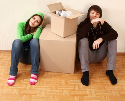 Household furniture being moved safely from an Enfield property