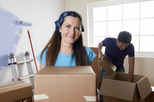 Removal team preparing a home move in Enfield