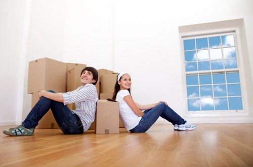 Moving day preparation for house removals in Enfield