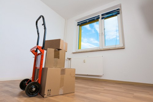 Office furniture and equipment prepared for commercial relocation in Enfield