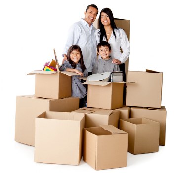 Careful loading of household furniture for transport in Enfield